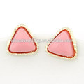 2015 hot sale stone pink earring